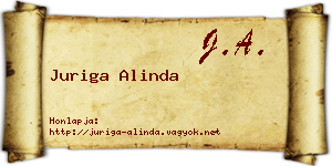Juriga Alinda névjegykártya